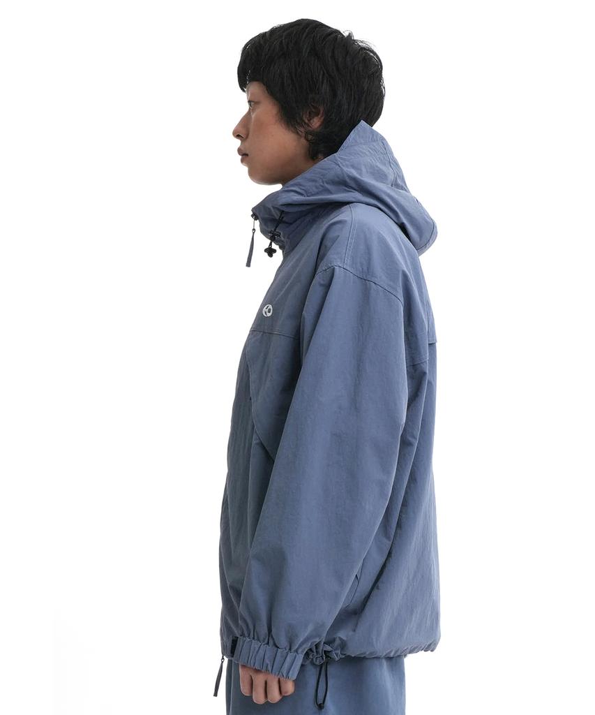Openyard(Oy) Nylon Wind Breaker Jacket-Blue