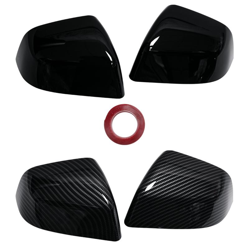 For Tesla Model Y Juniper 2025 Carbon Fiber Rearview Mirror Cover Perfect Fit Carbon Fiber Rearview Mirror Housing