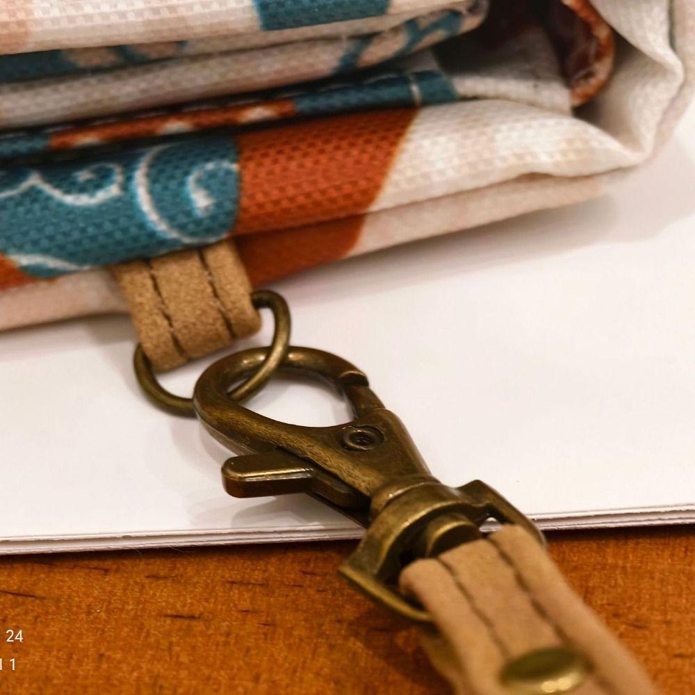 Flower Short Trifold Wallet Elephant Coin Pouch Casual Printed Card Bag  Men