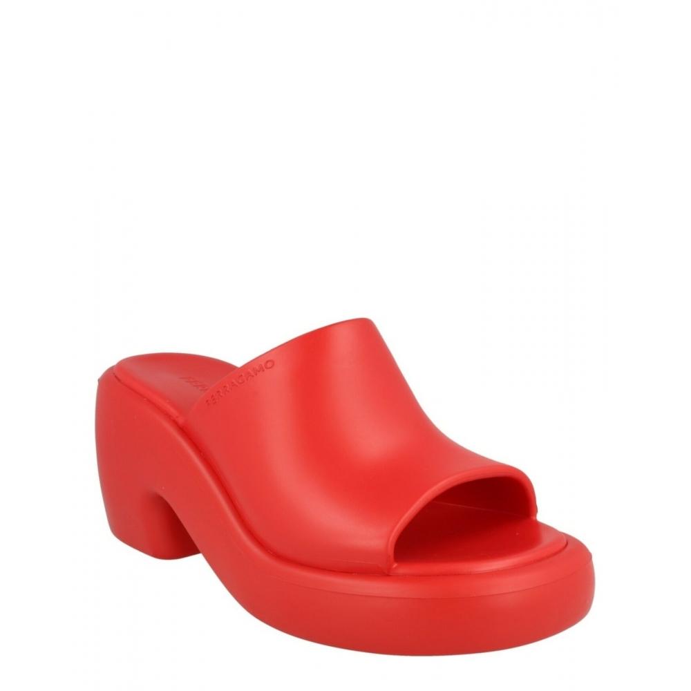 Salvatore Ferragamo Deva Sandals Red