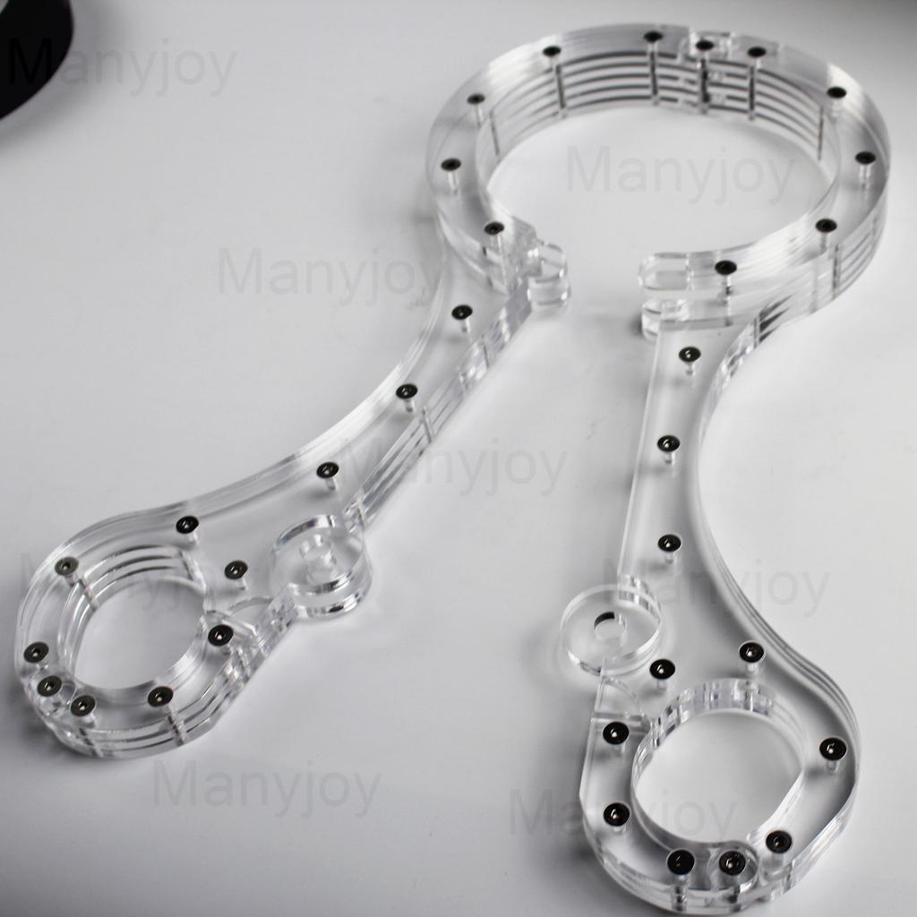 Luxury Clear Crystal Pillory Cangue Collar Neck Ring Oval Handcuffs Wrist Restraint Lock Bondage Yoke Sex Toy for Men Women