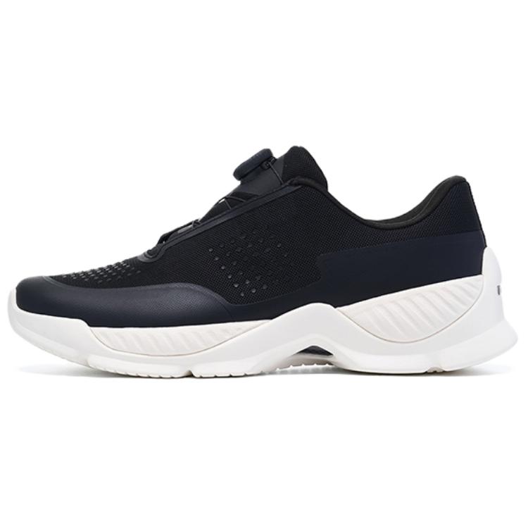 Li-Ning 1990 Tpu Guo Lan Простые Универсальные Нескользящие Дышащие Износостойкие Низкие Повседневные Кроссовки Мужские Повседневные Кроссовки Черные ALLV005-1 40