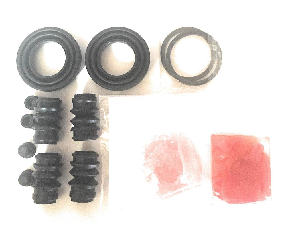 Rear caliper seal kit for Swift Sport ZC32S, Swift ZC72S, and ZD72S (with rear disc brakes). Perfect for overhauling your brakes. Part number 124.