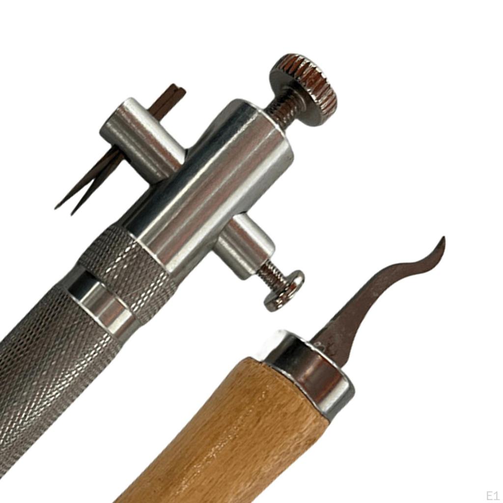 2 Piece Violin Cleaning Tool Wood Project Luthier Tools Set Portable Inlay for