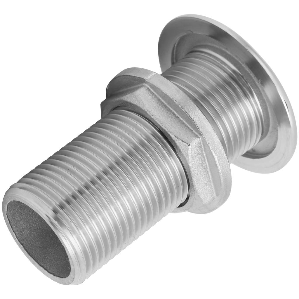 Thru Hull Fitting Connector Stainless Steel MJS022 Outlet Joint for Boats Yacht Hose1in
