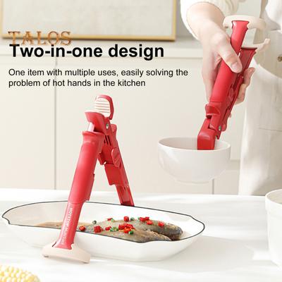 Verbrühungsschutz für heiße Schüsseln, Teller, Teller, Greifer, Zangen, Klemmhalter zum Bewegen heißer Teller, Schüsseln, Küchenzange