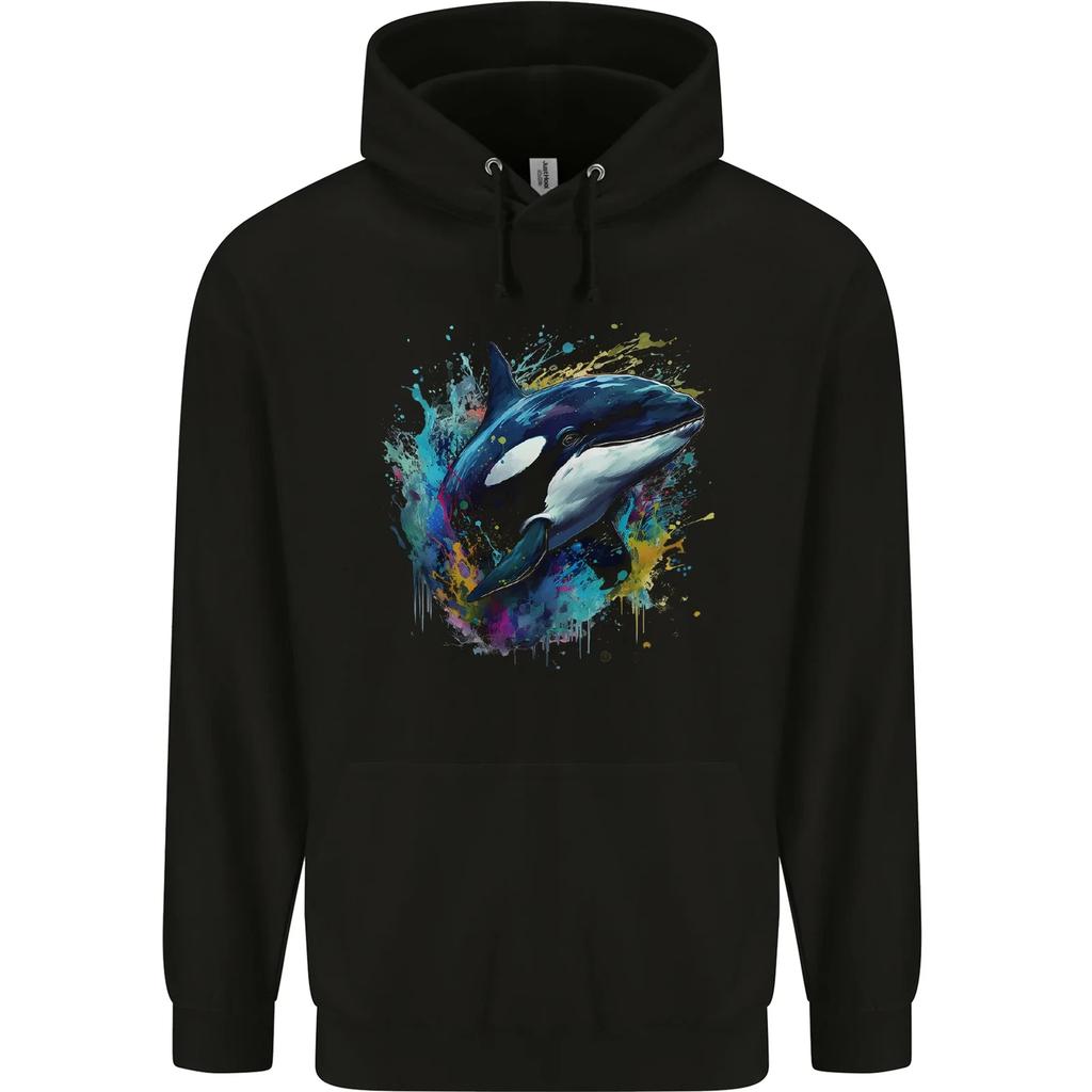 A Colourful Orca Killer Whale Childrens Kids Hoodie