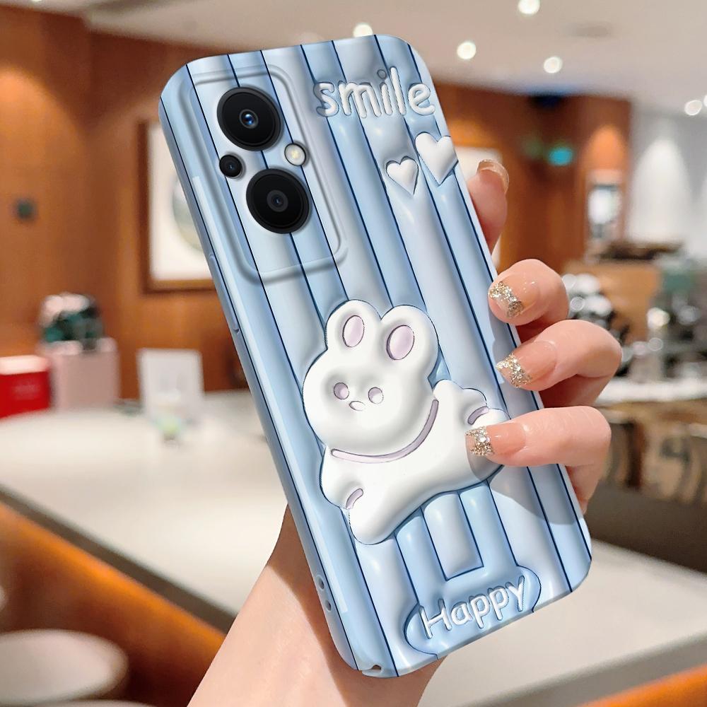 All-inclusive-Film-Telefonhülle, Cartoon-Modedesign, Hartschale, vollständige Abdeckung, stoßfeste Kamera-Schutzhülle für OPPO Realme OnePlus Infinix Tecno