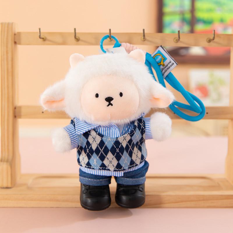 Sheep Plush Toy With Clothing Design For Kids Gift And Room Decor