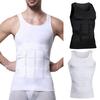 Mænds Formgivende Vest Kompression Slankende Mavekontrol Ærmeløs Elastisk Blød Svedabsorberende Åndbar Ensfarvet Mænds Trænings Tanktop