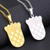 Croatia Map Pendant Necklace Fashionable Croatian Flag Neckchains Adjustable Ethnic Collarbone Chains Couple Jewelry
