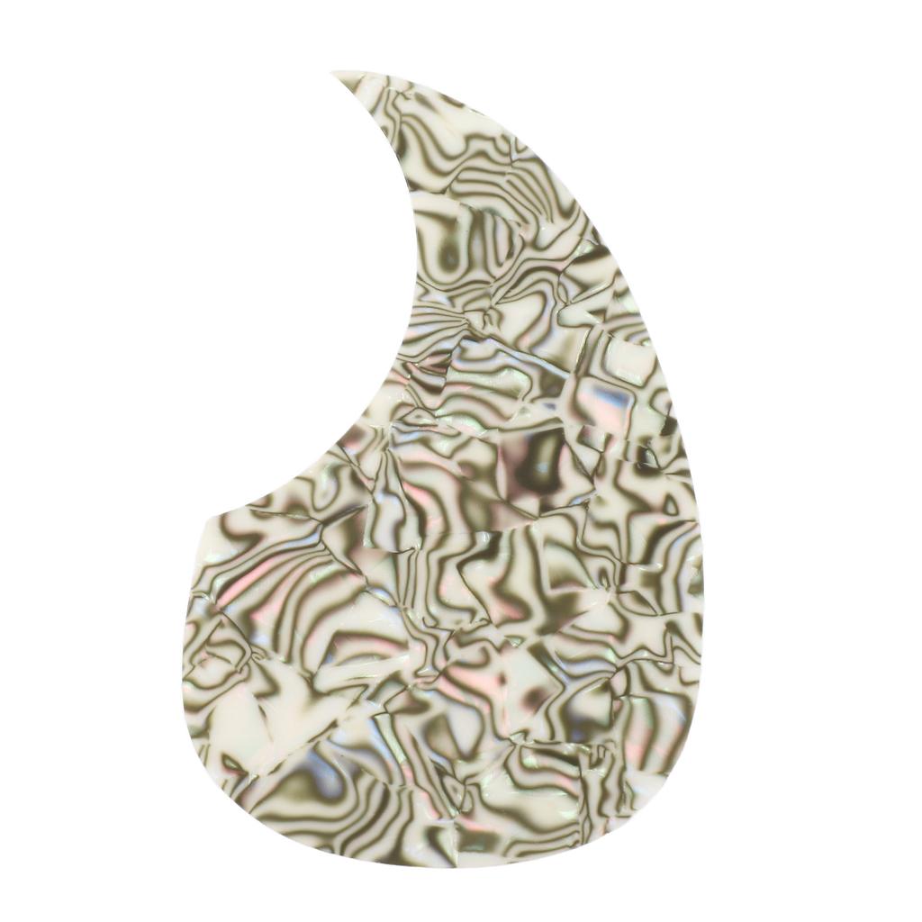Guitar Pickguard Light Colored Shell Color Anti Scratch Decorative Acoustic Guitar Guard 128mm