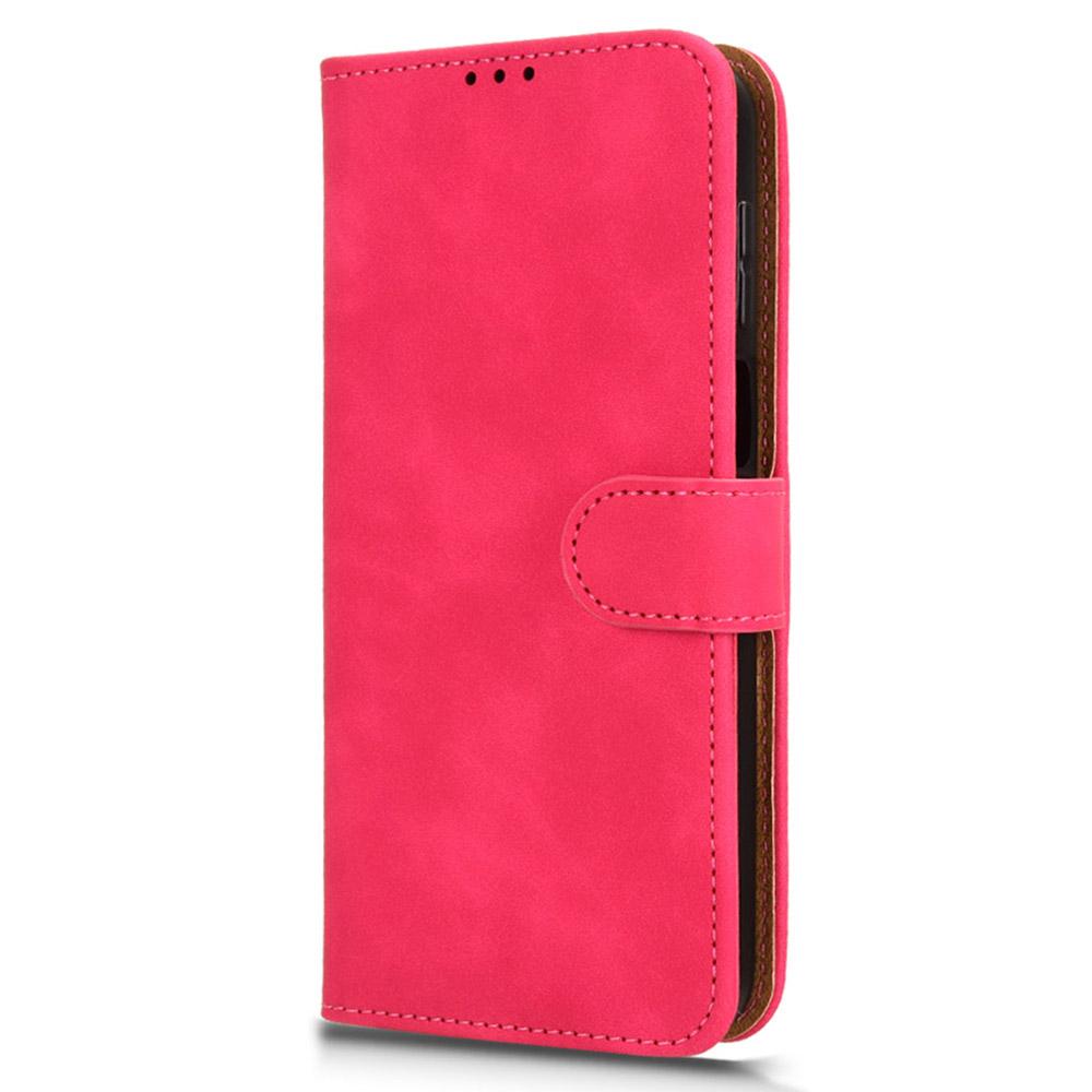 For Motorola Moto G55 5G Leather Case Skin-Feel Anti-Drop Wallet Flip Phone Cover