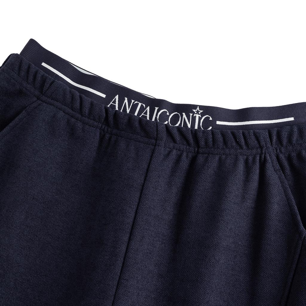 Anta Iconic Knitted Sports Casual Pants Women bottoms Zeus-Blue 162618312-3