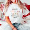 God Is Within Her She Will Not Fall T-shirt Harajuku Christian Shirts Bible Verse Shirt Religious Tee Faith Top Unisex Clothing
