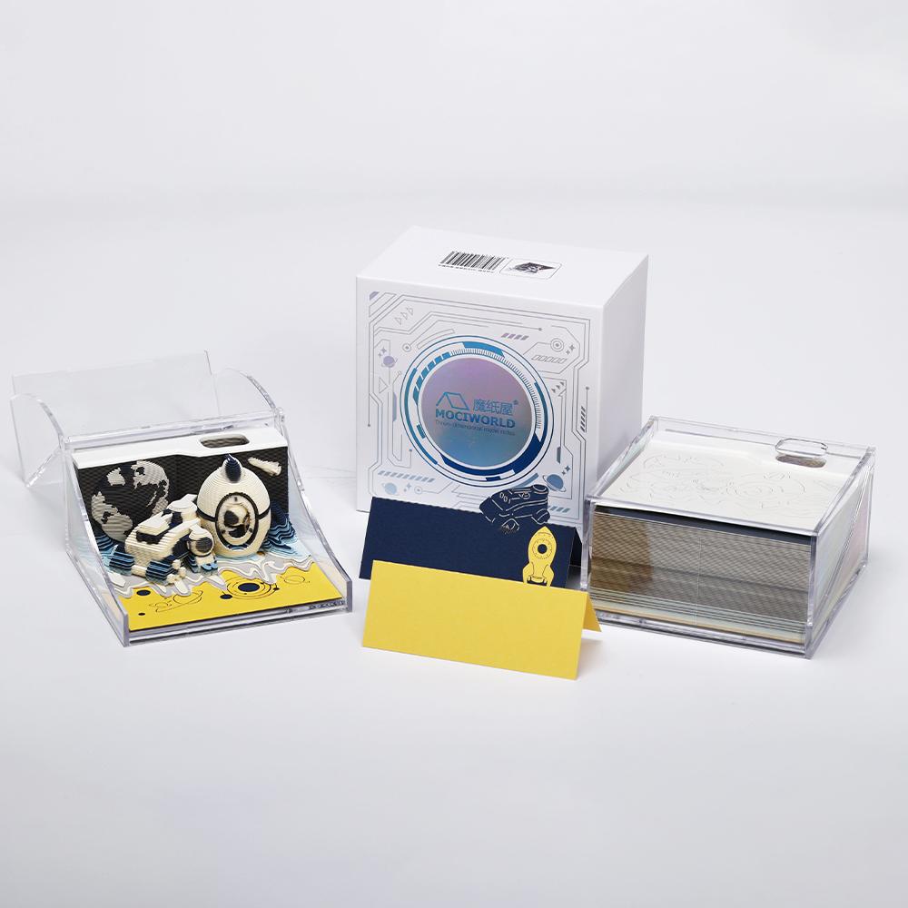 Creative 3D Paper Calendar Aerospace Theme Style Unique Office Tools Holiday Supplies Perfect Gifts for Colleagues Customers