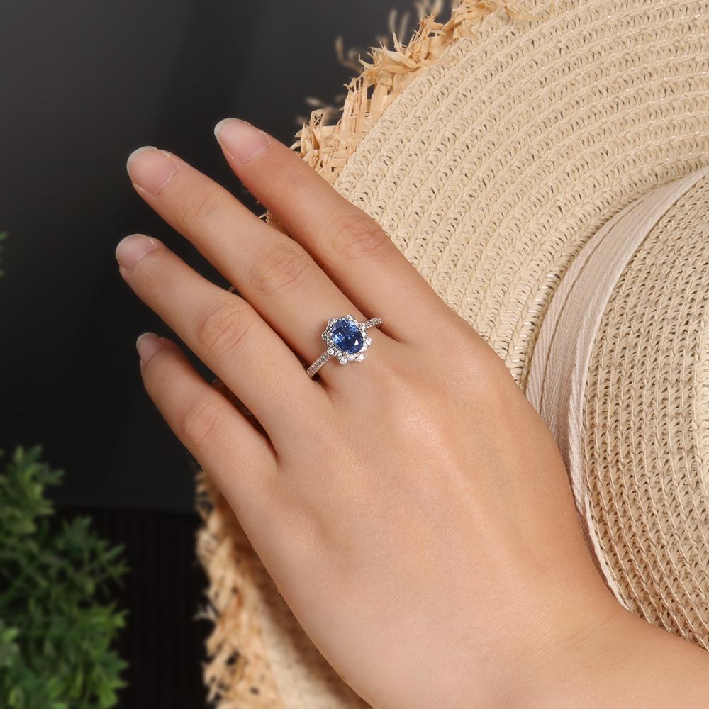 Set inel cercei colier Kianit natural albastru profund frumos de lux Elegant prețios cadouri de nuntă și banchet pentru femei argint 925