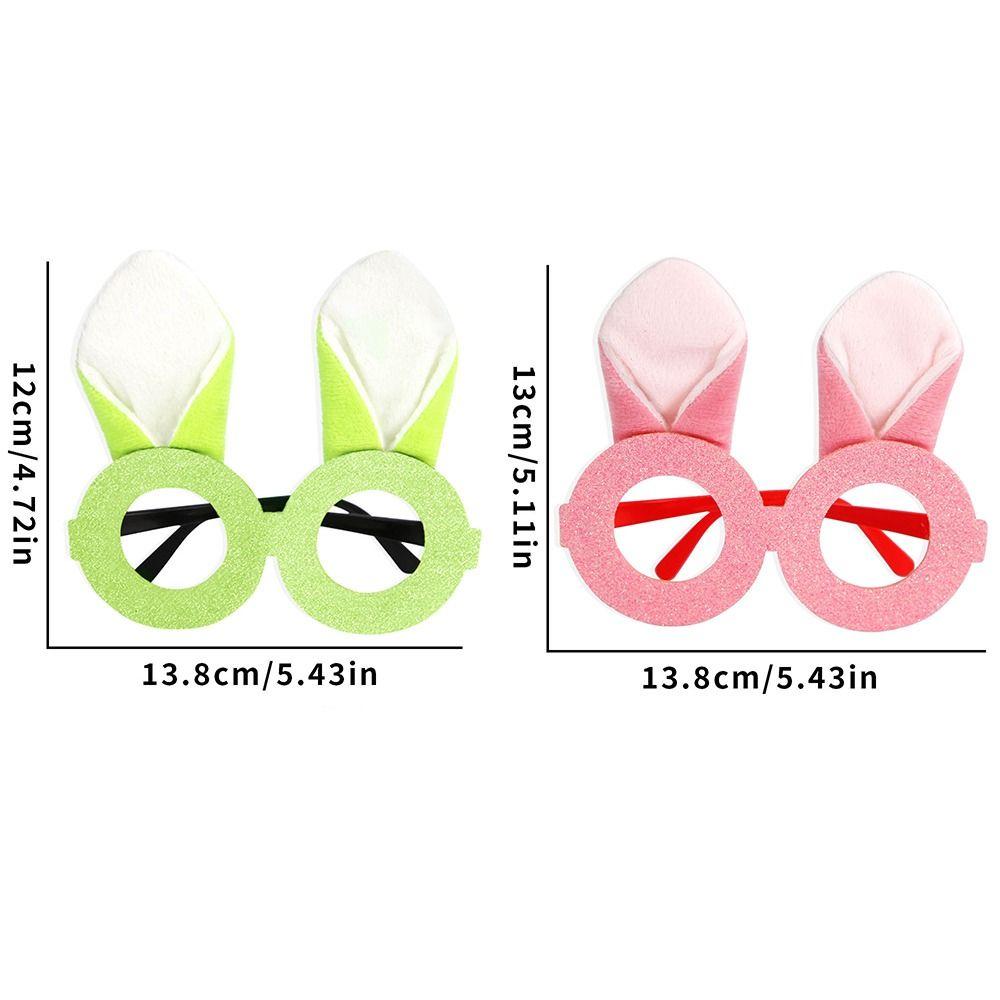 Cute Easter Glasses Frame Plush Costume Eyeglasses Easter Bunny Ears Glasses  Adults and Children