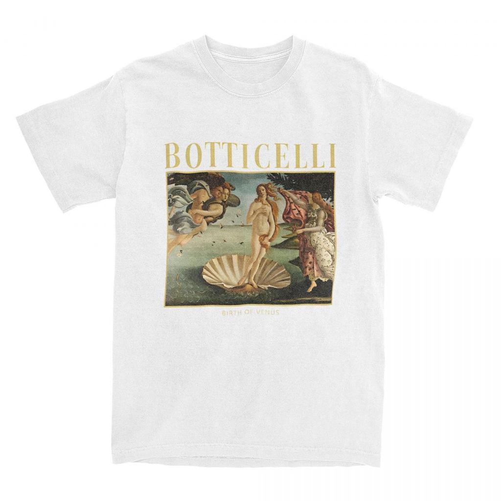 Tričko Zrození Venuše Sandro Botticelli Harajuku Trička Krátký Rukáv Streetwear Tričko Léto Bavlna O Krk Oversize Oblečení