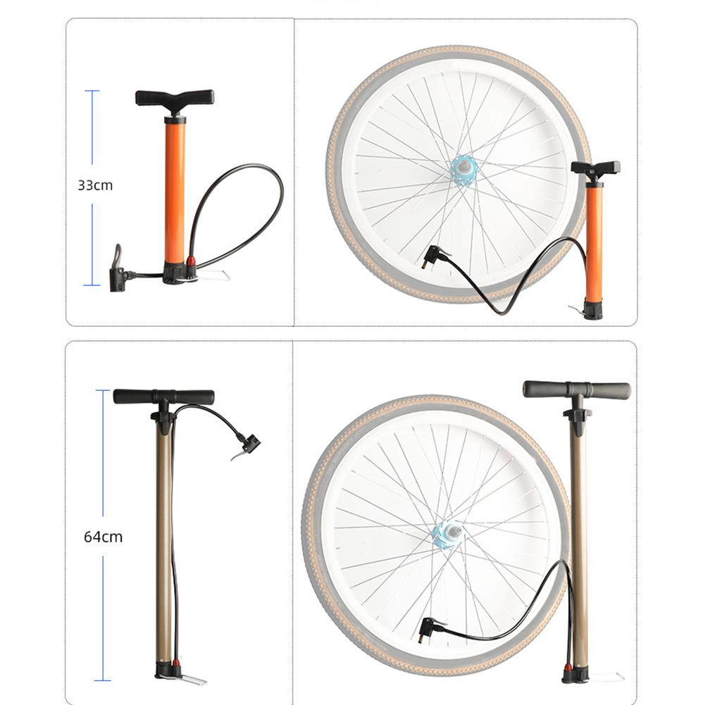AV Bike Pump Hose Dual Head For Presta And For Woods Type Valve Connection
