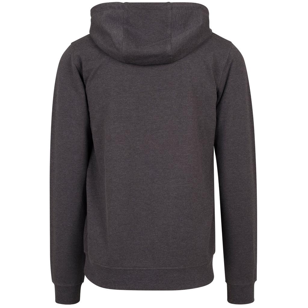 Build Your Brand Mens Plain French Terry Full Zip Hoodie