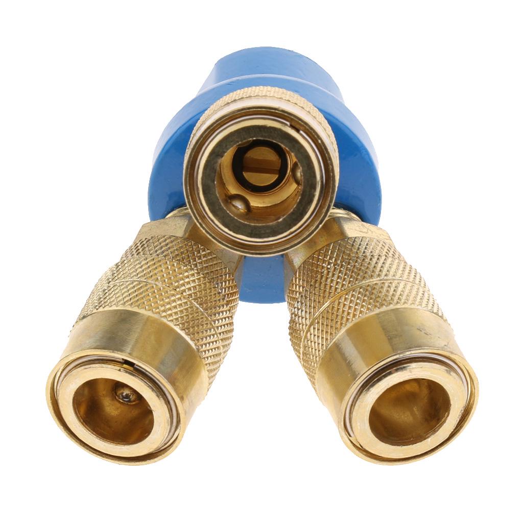 Colector de manguera de aire de 3 vías acoplador rápido conector adaptador o separador de montaje