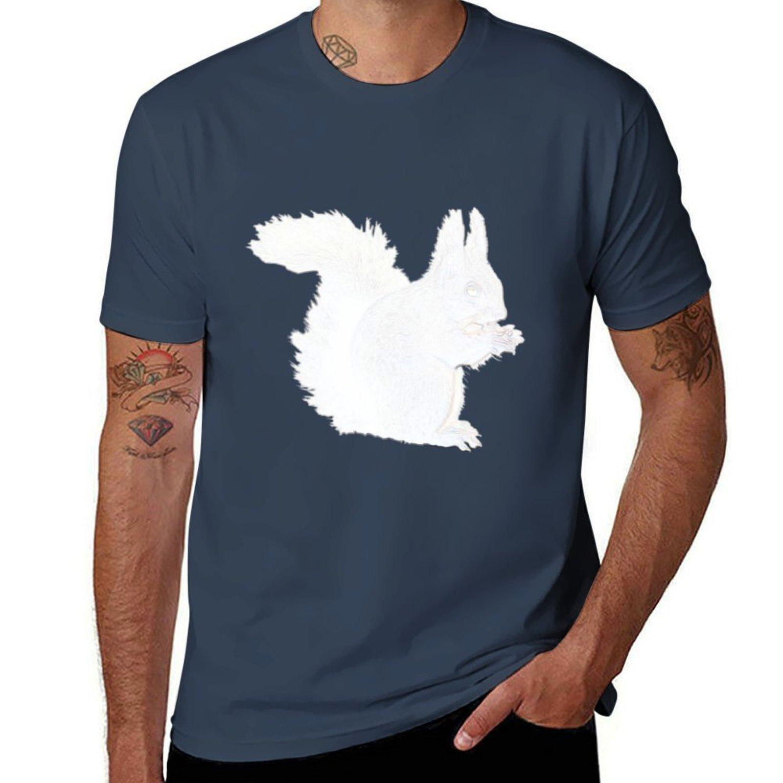 White Squirrel Tshirt Odor Resistant Short Sleeve Top S