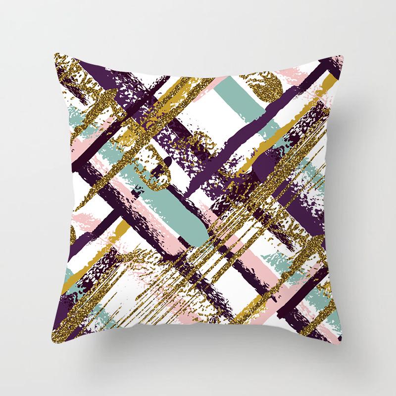 Nordisch Ins Kissen Polka Dot Geometrischer Streifen Kissenbezug Quadratische Heimtextilien