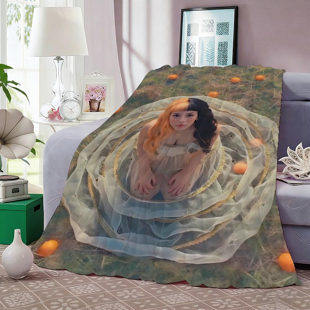 M-Melanie Martinez New Music Album Throw Lightweight 240G Flannel Blanket Soft Skin-Friendly For Summer Cooling