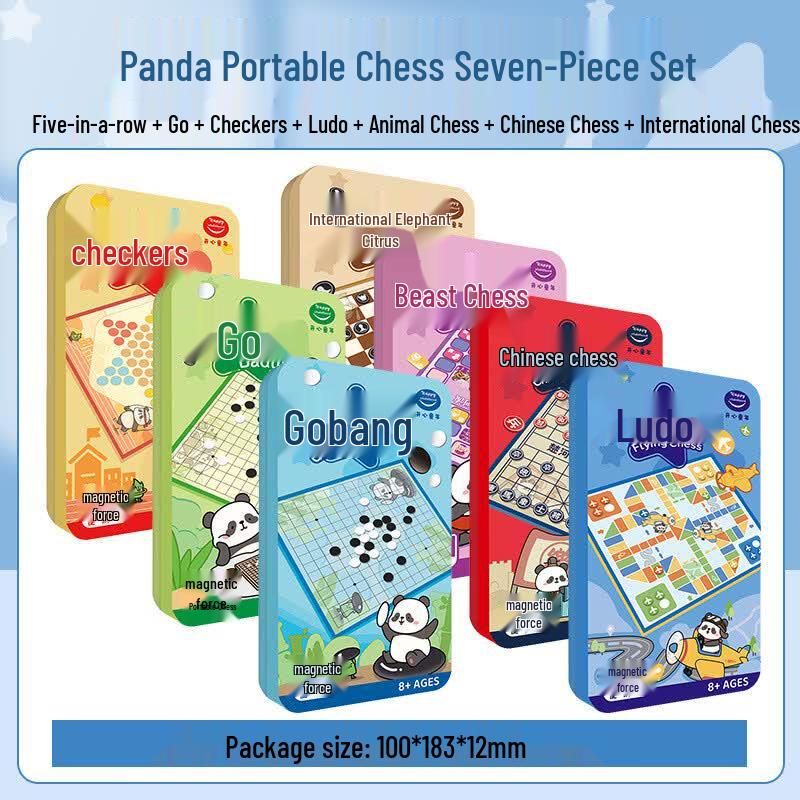Magnetic Go-Moku & Multi-Game Board Set