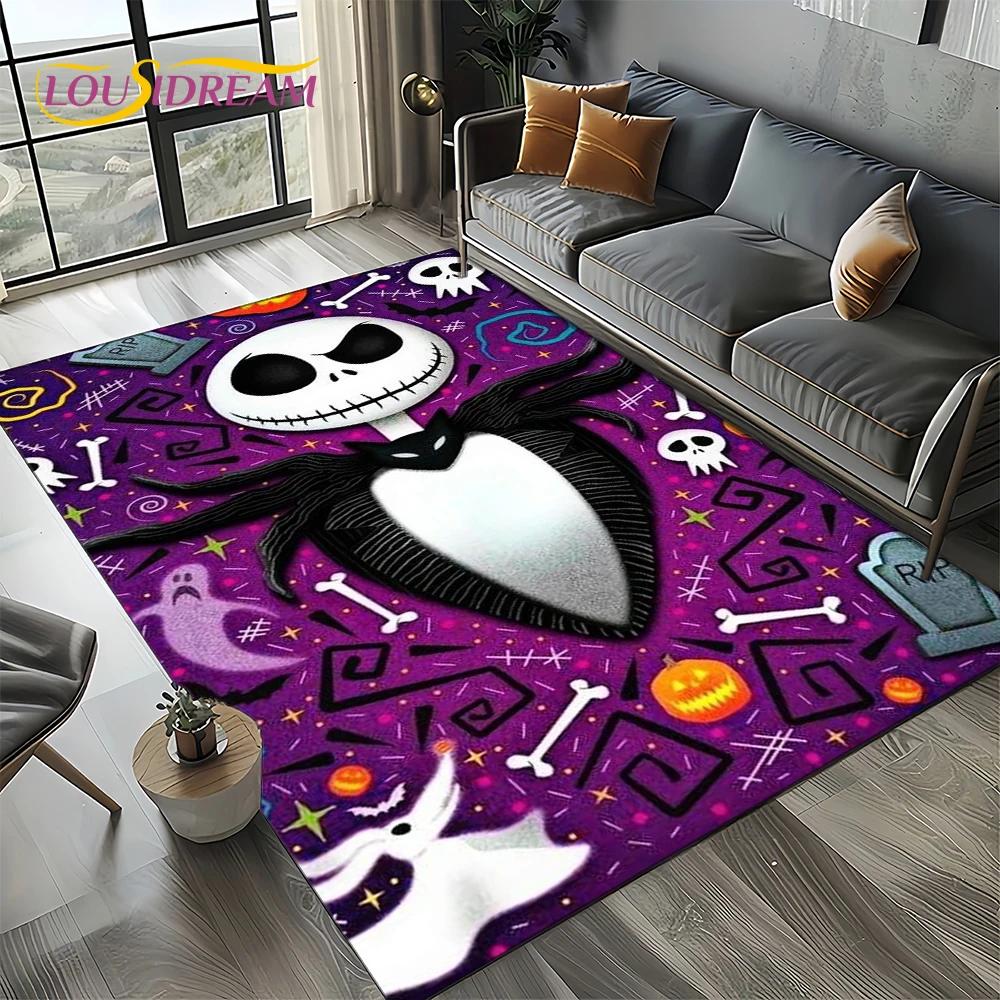 The Nightmare Before Christmas Cartoon Carpet Rug for Bedroom Living Room Home Sofa Decoration,kids Large Decor Floor Mat Gift