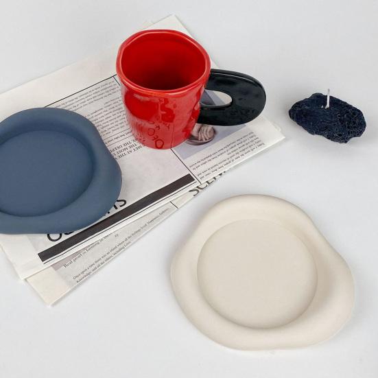Silicone Coasters Heat-Resistant Drink Coasters Non-Slip Table Mat for Home Restaurant Coffee Shop Tea