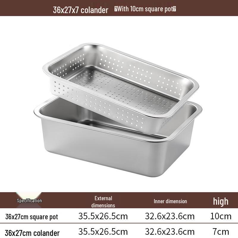 

Wuhe 304 Stainless Steel Rectangular Food Pan Set