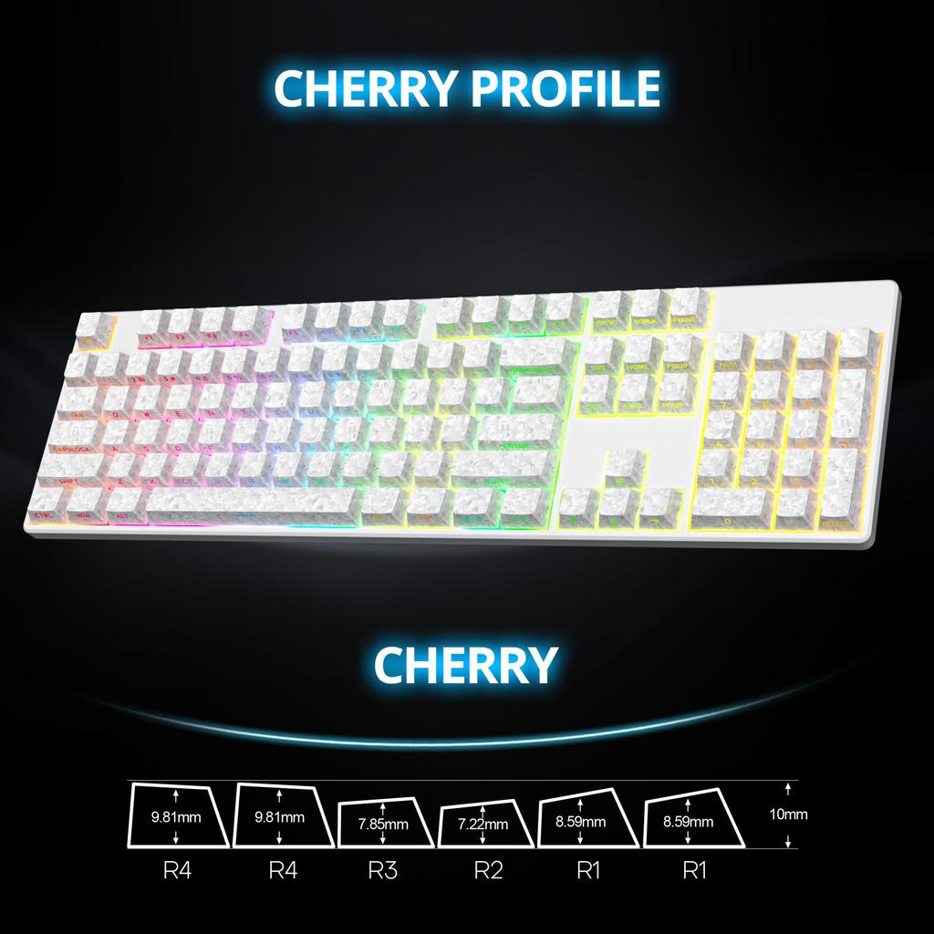 PBT Forged Carbon Cherry 141 ANSI Side Minimalist Carbon Fiber Keycaps for Mechanical Keyboards Fiber Keycaps, Profile, Keys, Layout, Print,
