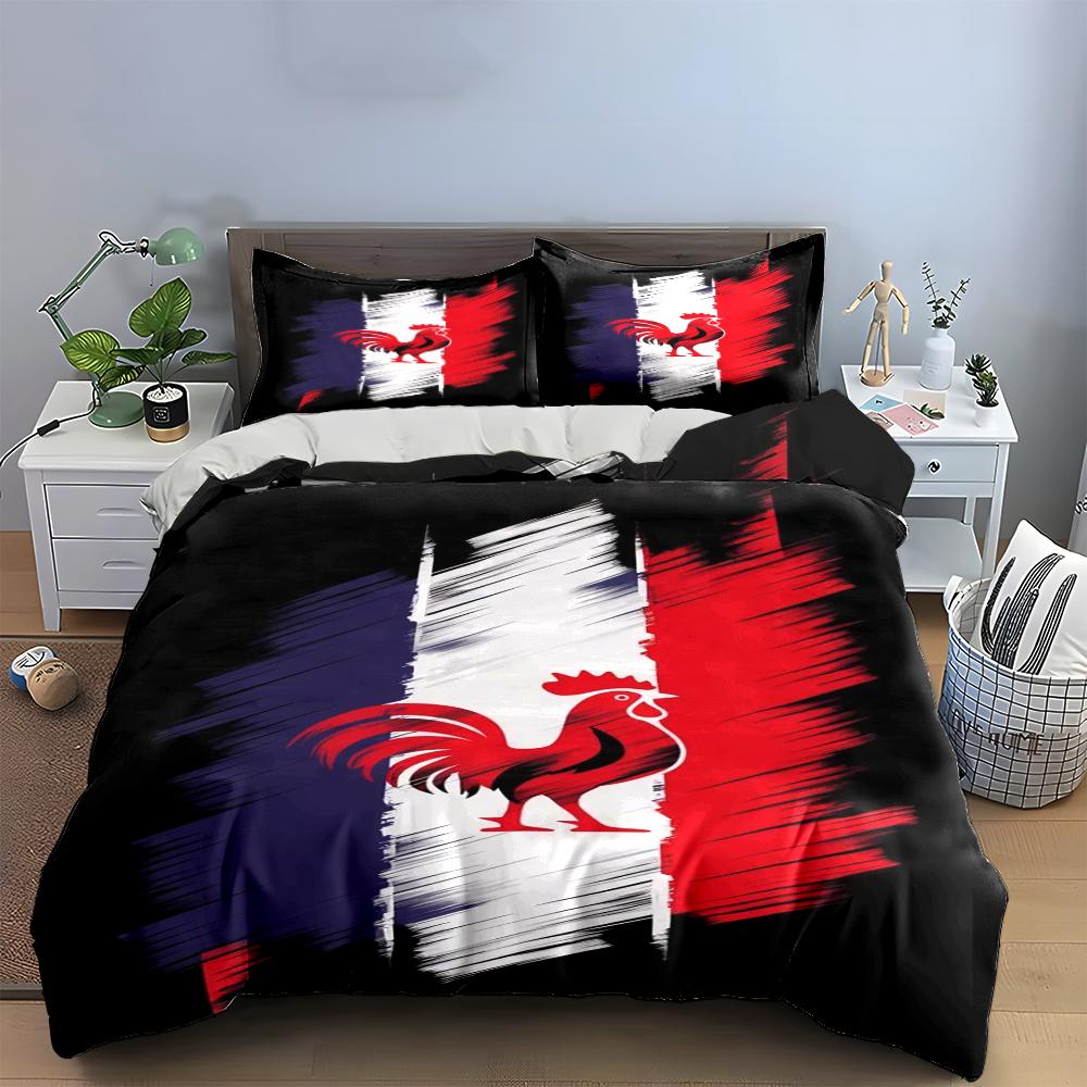 Spain Flag Themed Bedding Set Bedding Duvet Cover Set Duvet Cover Pillowcases Home Decor (1 * Duvet Cover 2 * Pillowcases, Without Duvet Insert)