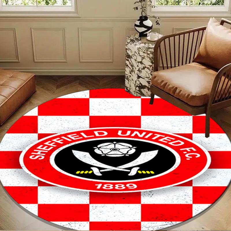 She-ffield Fc Crest Round Mat Home Decor, Chair Rug For livingroom,Bedroom, Doormat Home Decor Birthday Gift Christmas Gifts
