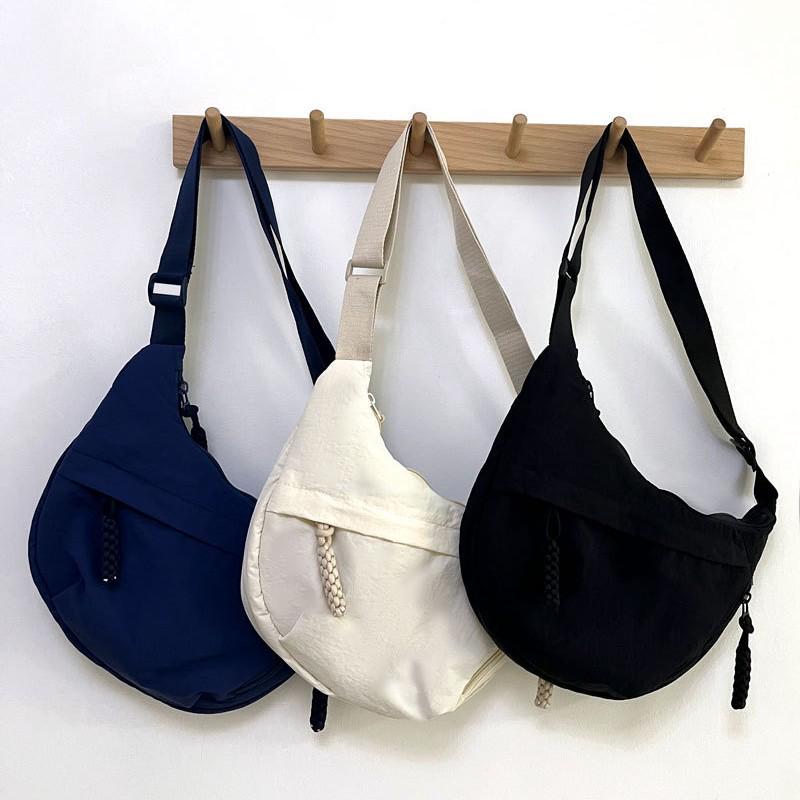 Japanese Style Large Capacity Nylon Canvas Crossbody Bag for Female Students