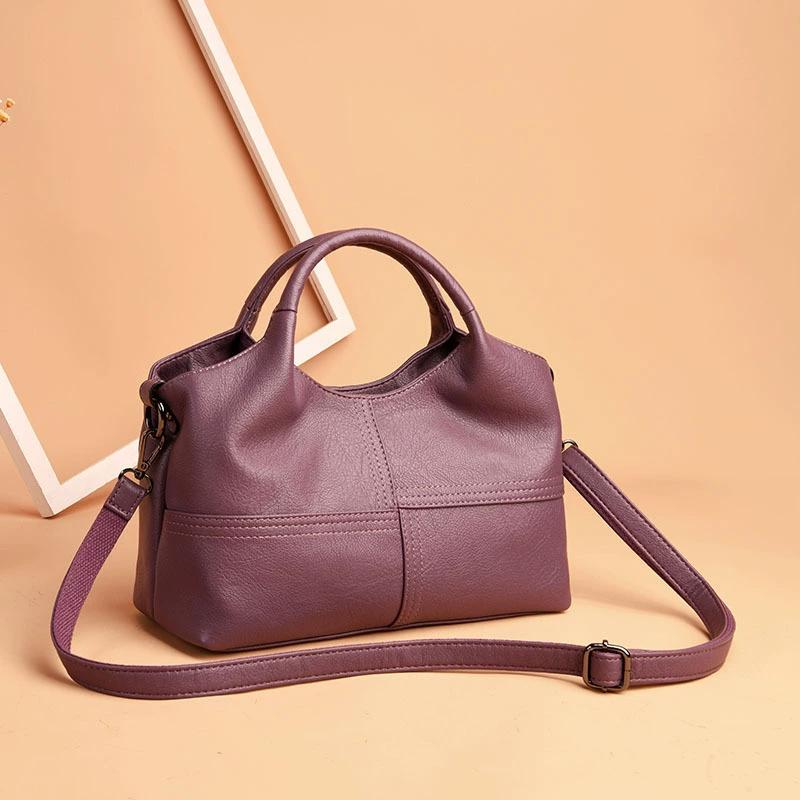 Soft PU Leather Handbag High Quality Women Bag Casual Female Messenger Bag Solid Shoulder Bag Ladies Crossbody Bag