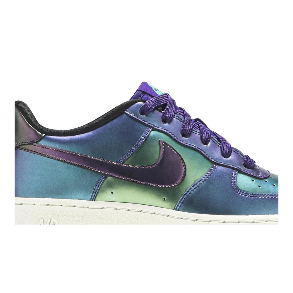 Nike Air Force 1 Low LV8 Grade School 'Purple Neptune Green' (Unisex) Court Purple / Neptune Green / Black / Rush Pink Skate Shoes 849345 500