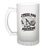 Chope À Bière - PLANETEE - J'peux Pas Minimaliste - Verre Trempé Givré - 470 Ml - Impression Sublimation Durable