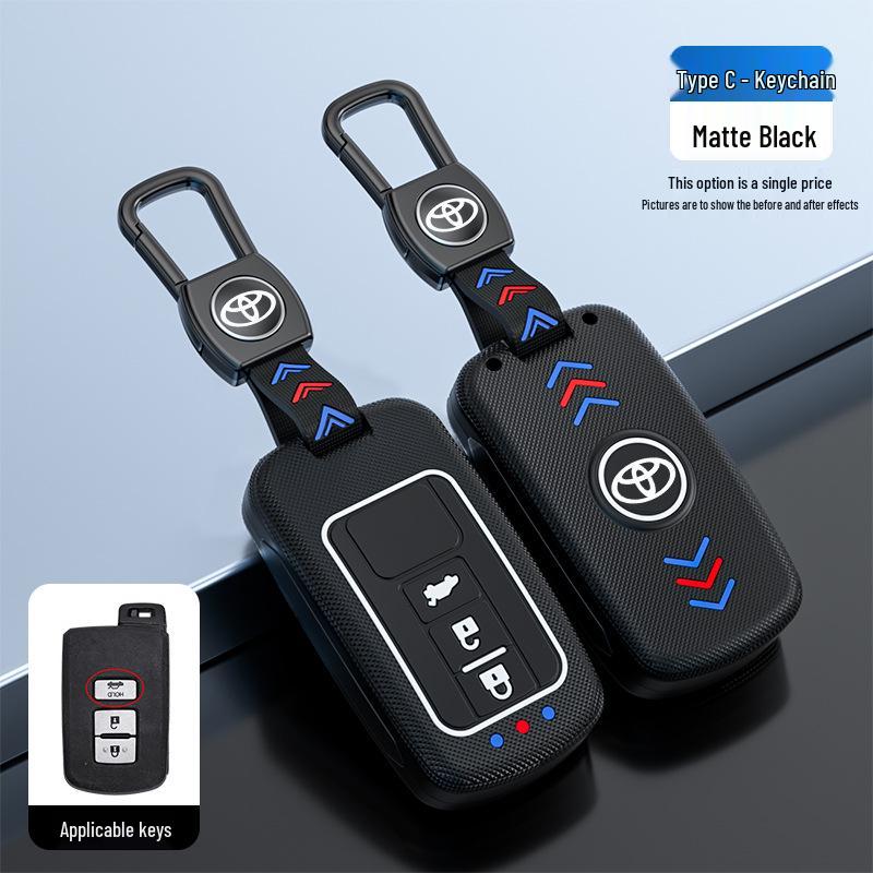 Toyota Camry Key Case for Junrui Land Cruiser - Frosted Remote Shell with Luminous Buckle