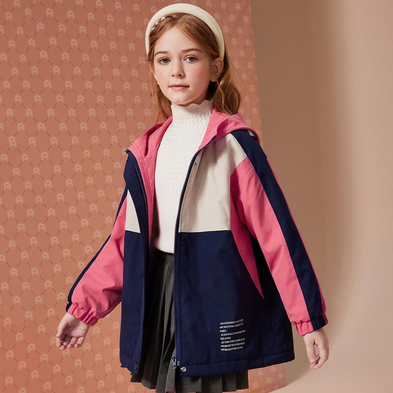Зимнее утепленное пальто средней длины с капюшоном для девочек ASK JUNIOR 150