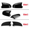 Glossy Black Pair Rearview Mirror Cover Wing Side Mirror Caps For Volkswagen Golf 5 MK5 GTI Jetta 5 2003-2009