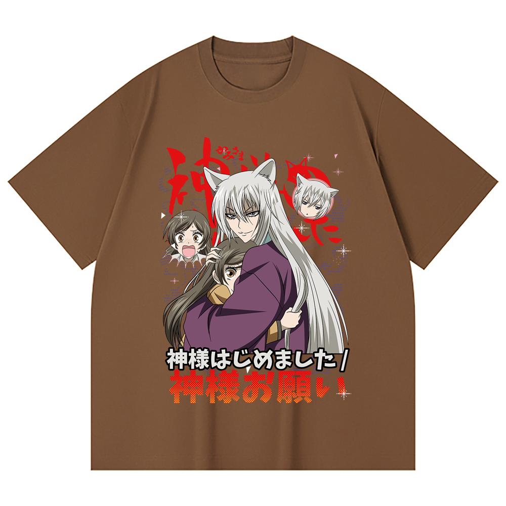 230 Gsm 100% Cotton Kamisama Kiss V1 Print Unisex Heavy Cotton T Shirt
