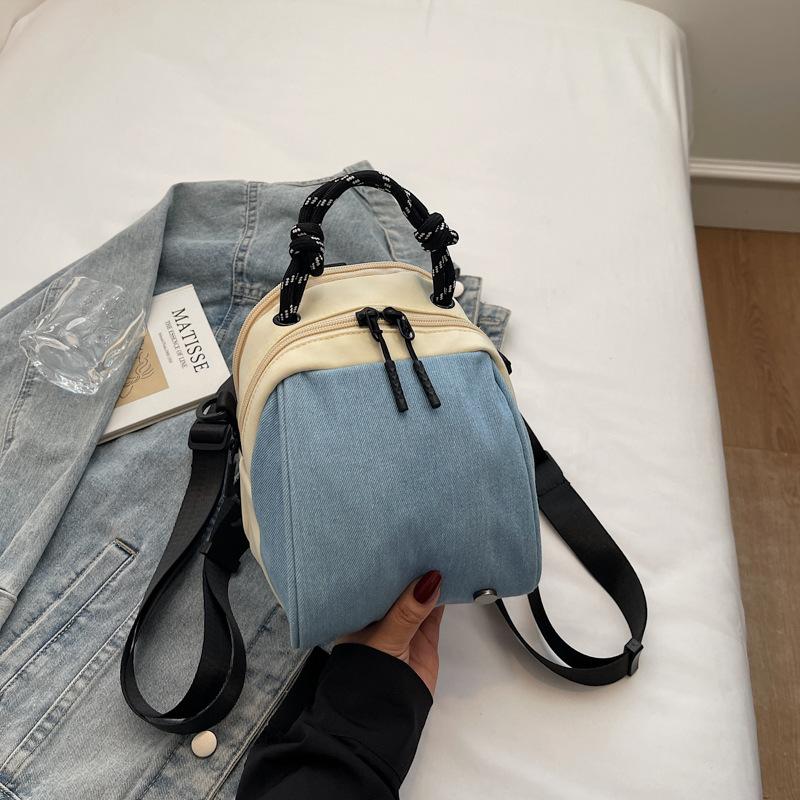 Shell Mini Backpack Versatile Commuter Cute Handheld Messenger Bag Leisure Travel Triple Bag Shoulder Bag