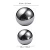 1/2 Pcs Round Whiskey Stones Ball Shape Reusable Stainless Steel Ice Cubes Golf Ball Whiskey Stones Ball Metal Ice Ball Gift Set 6