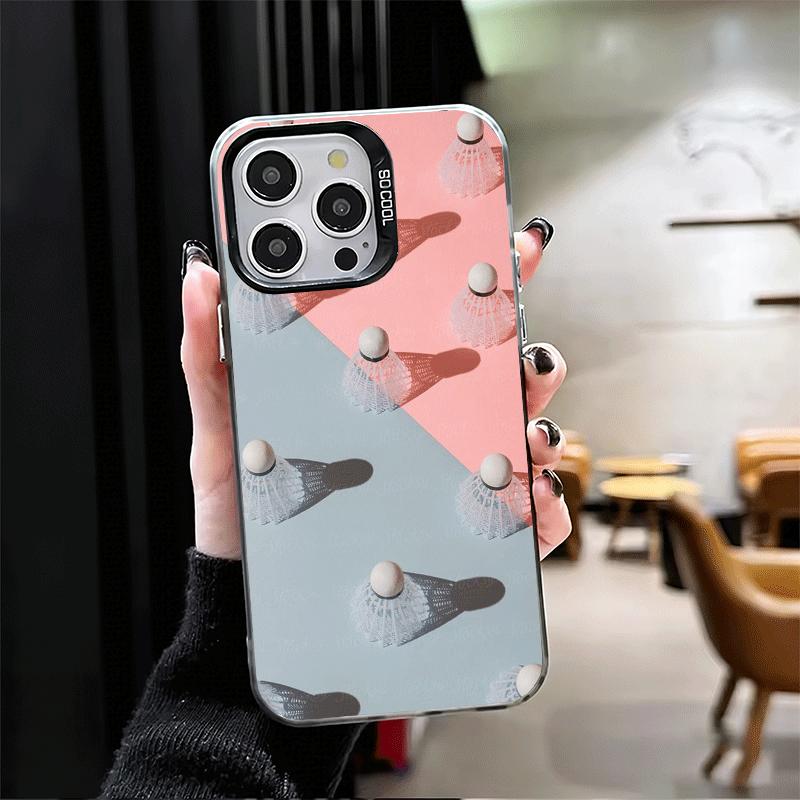 Badminton Sport Soft Phone Case for iPhone 15 16 17 Pro Max 17Air 16E 14 Plus 13 12 Mini Shockproof Cover Back Shell