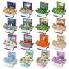3d Pop Up Puzzle Book Keychain With Fortress Scene For Stress Relief And Creative Gift