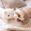 Peluche Anglo Visone Bambola sdraiata Giocattolo Furetto Piccolo Colori Marrone Bianco Peluche Abbracciabile Compagno per Dormire Regalo