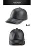 Men's and Women's Leather Baseball Cap - Autumn/Winter Korean Style